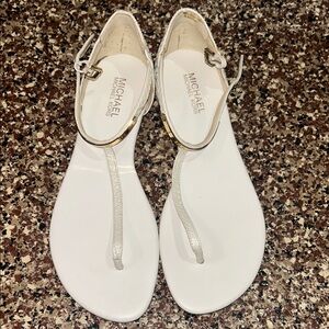 Michael Kors Elegant White Sandals